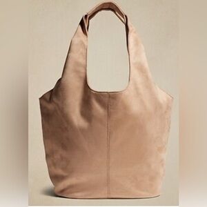 Banana Republic Factory / GAP Vegan Suede Lotus Tote Biscotti Color